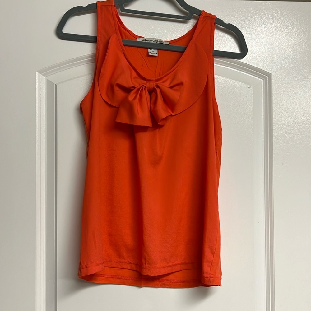 Women’s red/pink tank top with bow